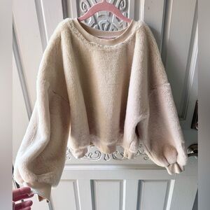 Wonder Nation Faux Fur Plush Sweater Size 10-12